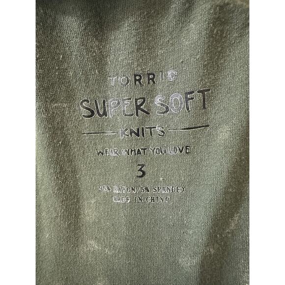 Torrid Handkerchief Mini Skirt Super Soft Washed Olive Plus Size 3 3X Grunge - Picture 7 of 11